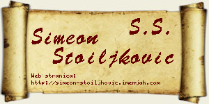 Simeon Stoiljković vizit kartica